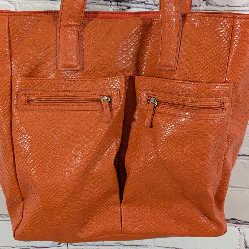 Neiman Marcus Orange Tote - Picture 2 of 8